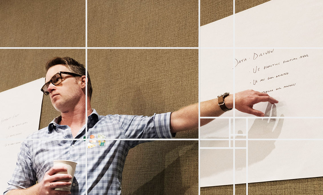 Shawn O'Keefe facilitating a workshop session
